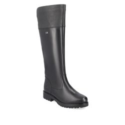 Remonte Knee High Boots - Black Leather - R6581-04 INDAH TEX
