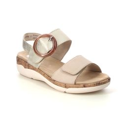 Remonte R6853-61 Paribuck Beige Womens Comfortable Sandals