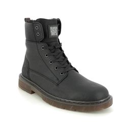 verrassing Basistheorie stoom Rieker 31602-00 Black leather boots
