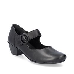 Rieker Mary Jane Shoes - Black leather - 41756-00 SARMILL