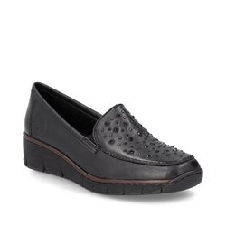 Rieker Comfort Slip On Shoes - Black - 53752-00 BOCCILOAF