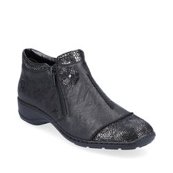 Rieker Ankle Boots - Black leather - 58388-01 DORBOFLOSS
