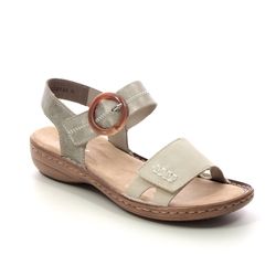 Rieker Comfortable Sandals - Beige Light Gold - 608Z3-60 REGIDOLLAR