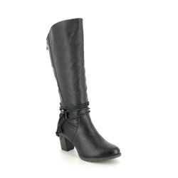 Rieker Knee High Boots - Black - 96059-00 SALALONG WIDE CALF