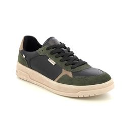 Rieker Trainers - Black Green - U0403-01 SCOOTER