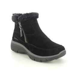 Skechers Ankle Boots - Black - 167862 EASY GOING ZIP