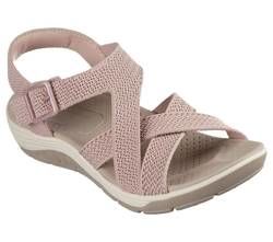 Skechers Reggae Cup BLSH Blush Pink Womens Comfortable Sandals 163198