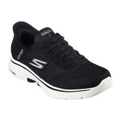 Skechers Trainers - Black white - 216648 SLIP INS GO WALK 7 BUNGEE