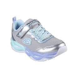 Skechers Girls Trainers - Silver Multi - 303717L S-Lights: Twisty Glow