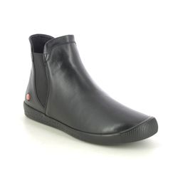 Softinos Chelsea Boots - Black leather - P900650/010 ITZI IVY CHELSEA