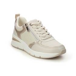 Tamaris Trainers - Ivory - 2372142430 REA ZIP WEDGE