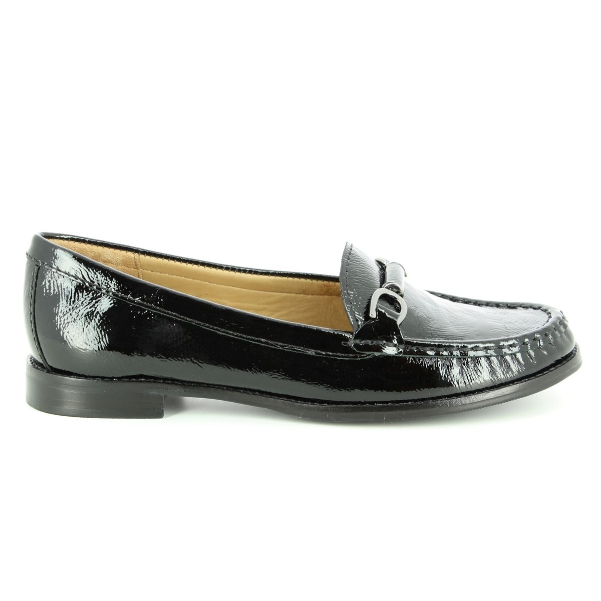 carvela comfort click loafers black leather