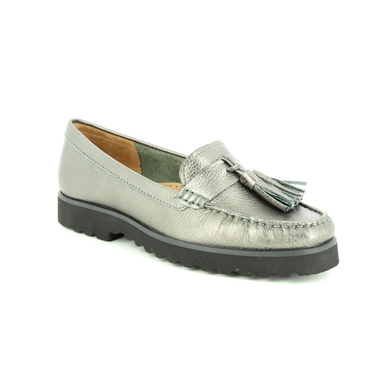 pewter loafers