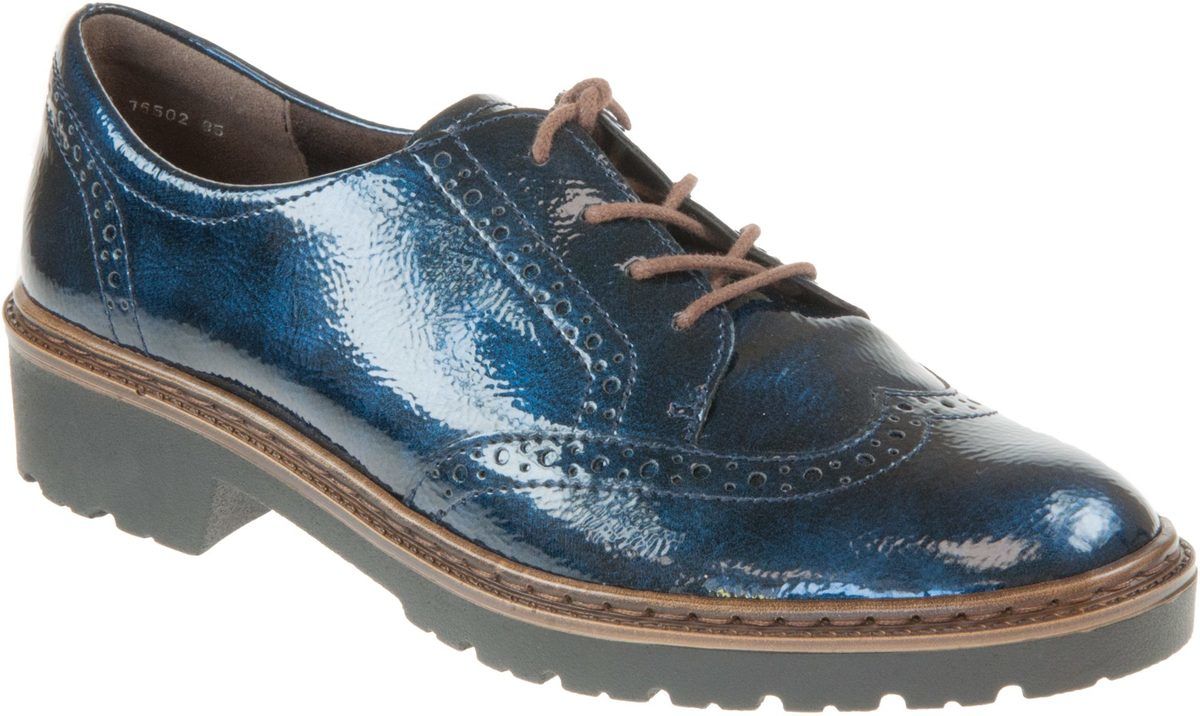 navy patent brogues ladies