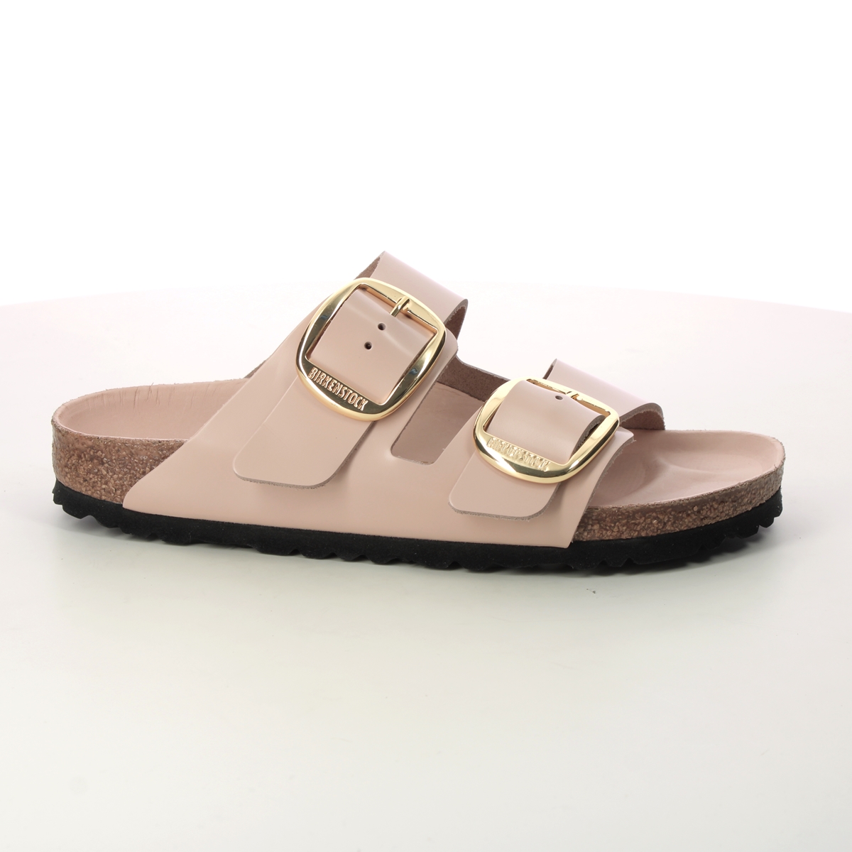 Birkenstock Arizona Big Buckle Beige Womens Slide Sandals 102655350