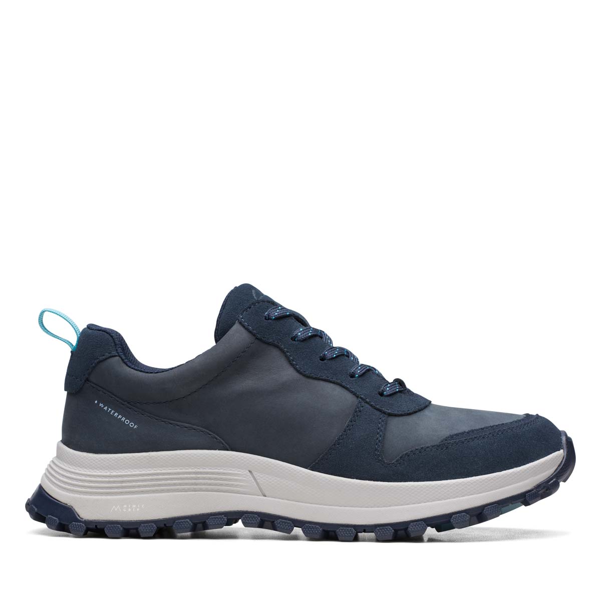 Clarks Atltrek Free Waterproof Navy nubuck Womens Walking Shoes