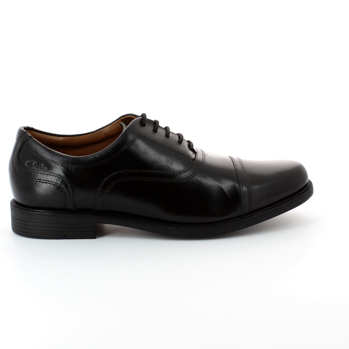 Clarks Beeston Cap G Fit Black formal shoes