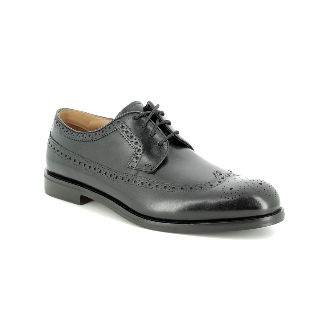clarks black and white brogues