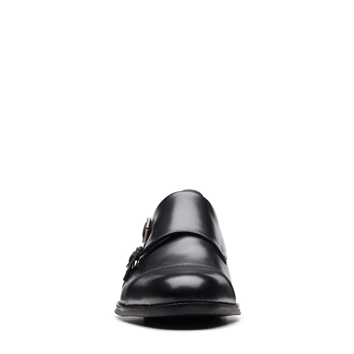 Clarks Craftarlo Monk G Fit Black leather formal shoes