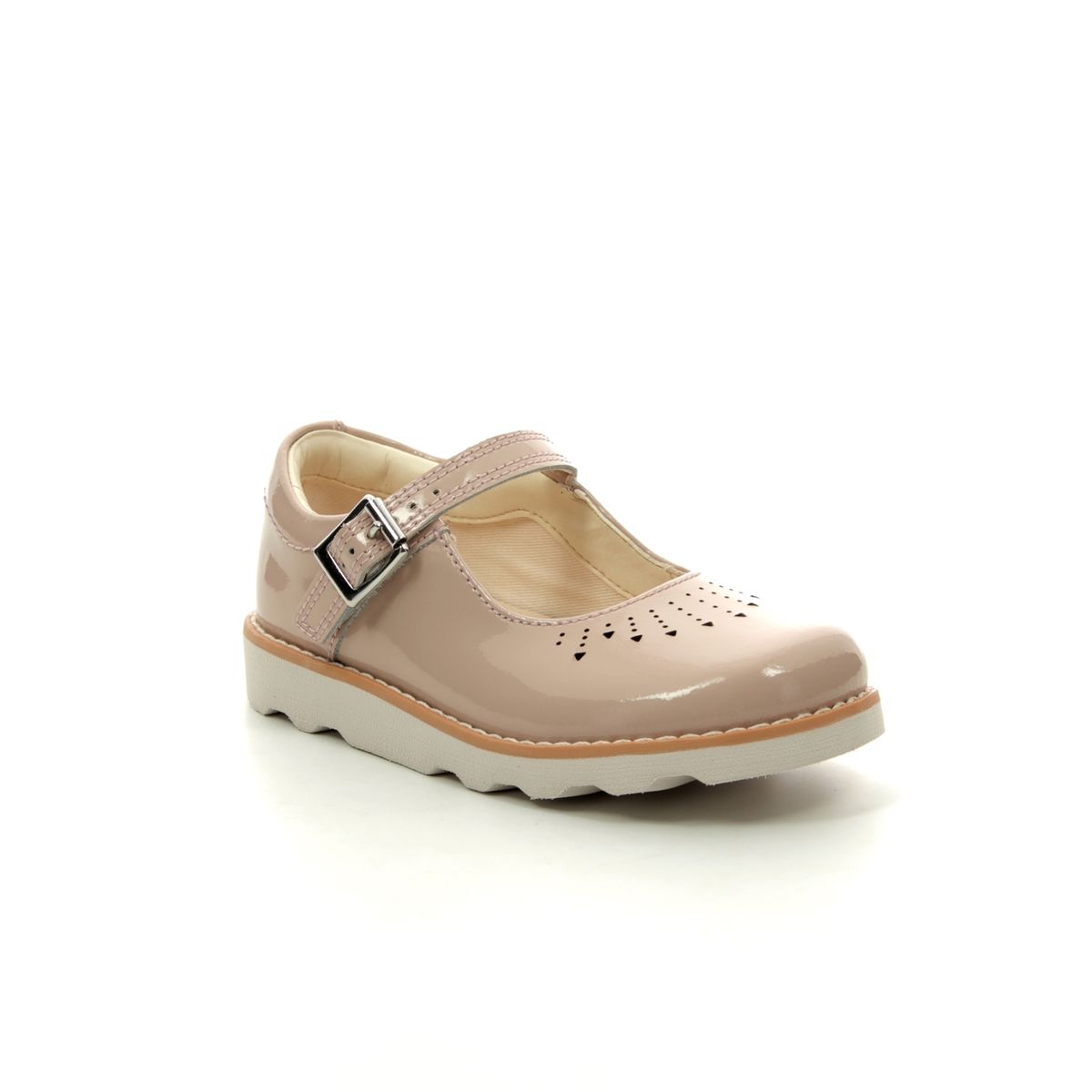 Clarks Crown Jump T G Fit Nude Patent 