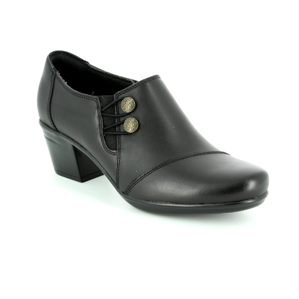clarks shoe boots black