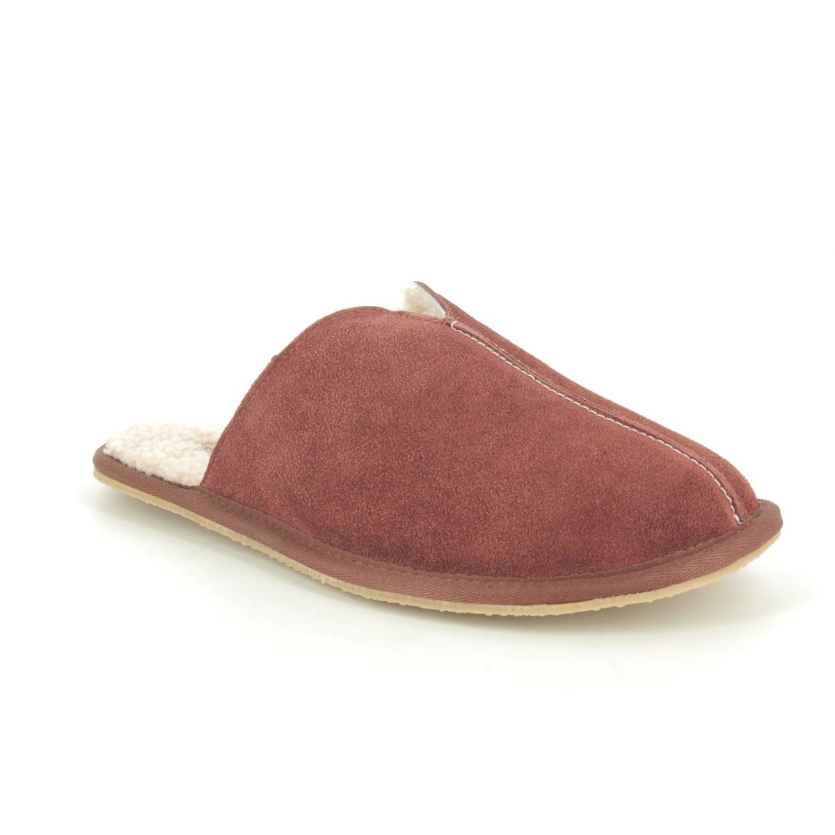 Clarks Kite Seam G Fit Brown Suede slippers