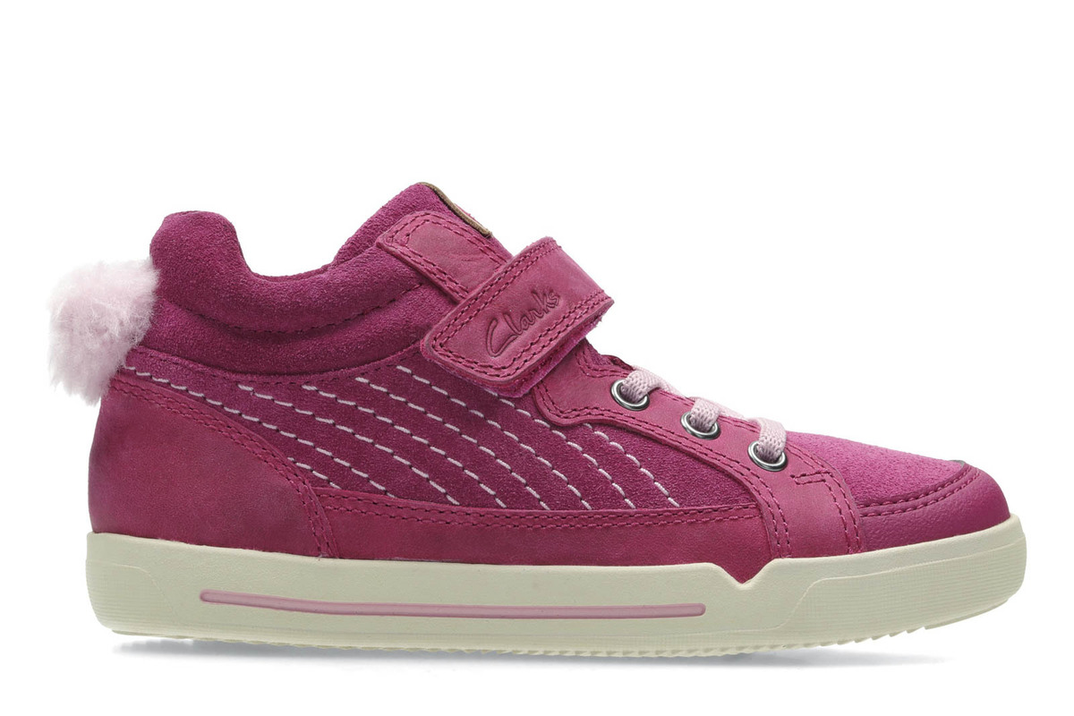 clarks sneakers kids pink