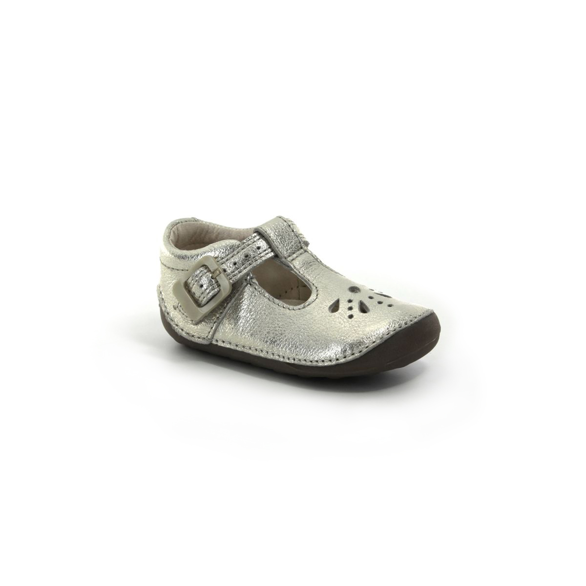Clarks Little Weave G Fit Gold first shoes