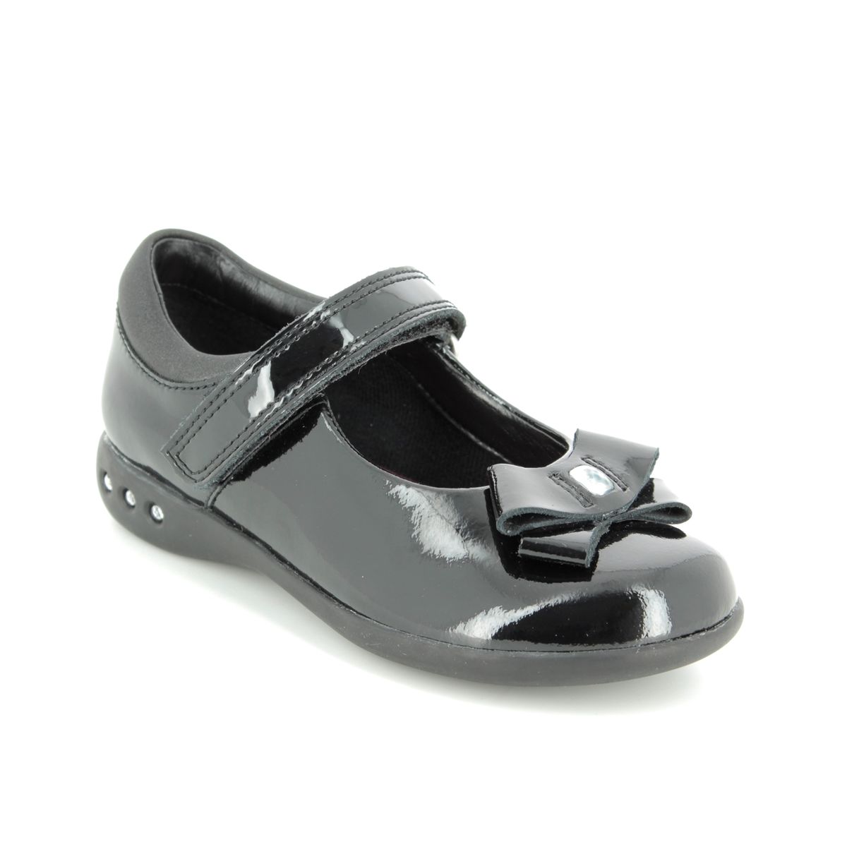 clarks grey patent shoes