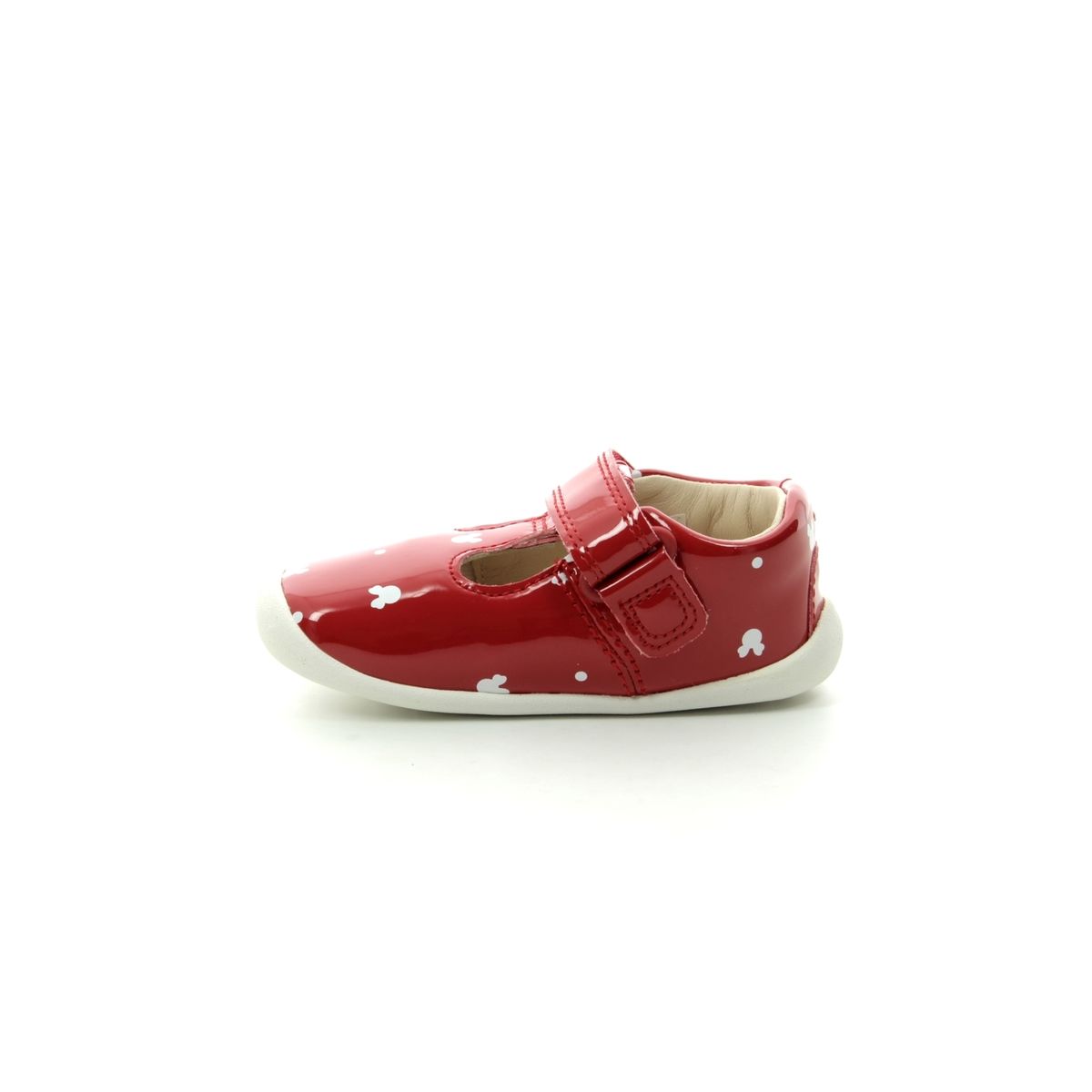 clarks red patent shoes