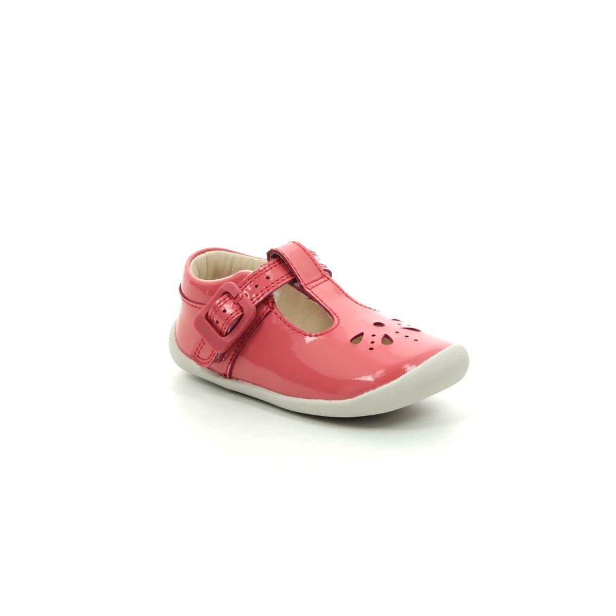 clarks pink patent shoes