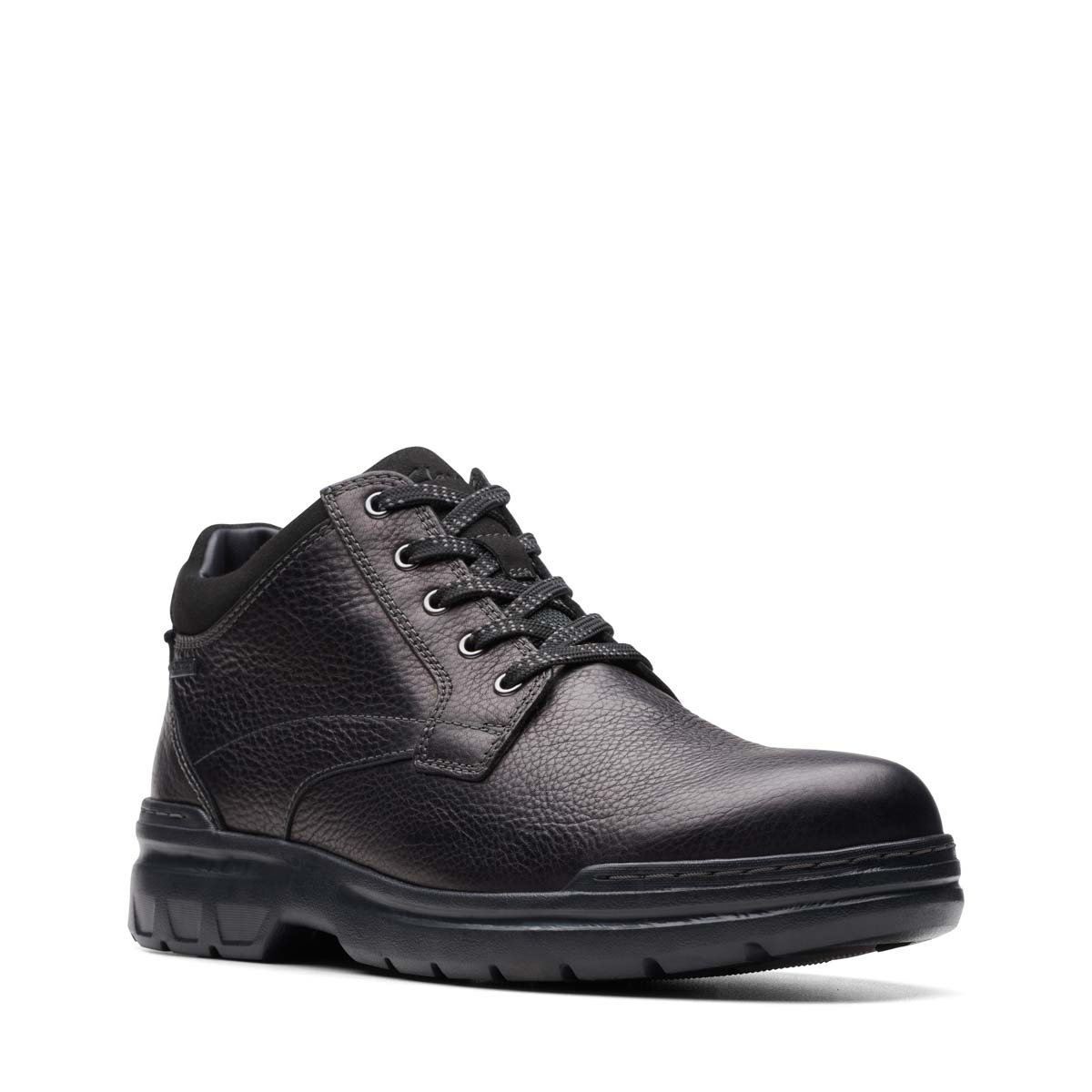 Clarks mens top black work shoes