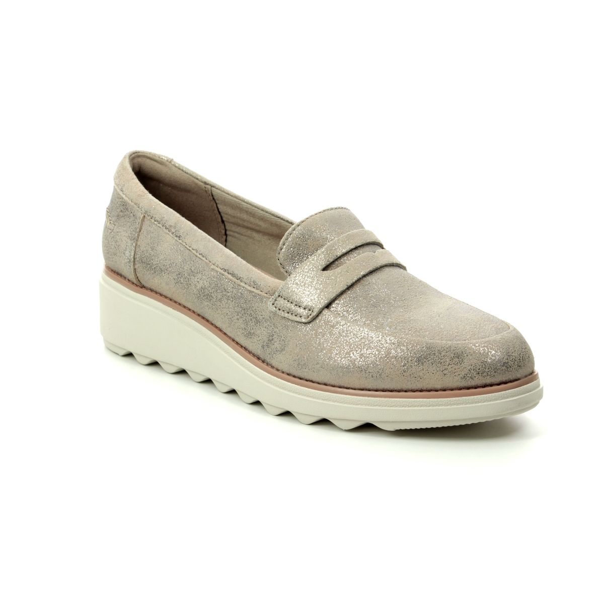Clarks Sharon Ranch D Fit Pewter suede 