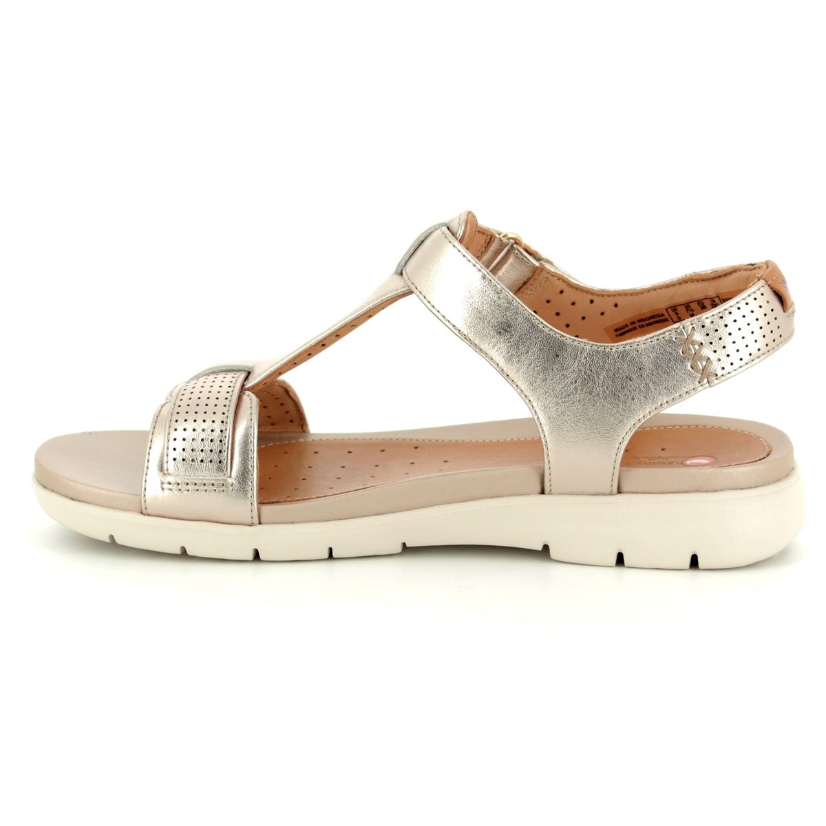 clarks gold sandals