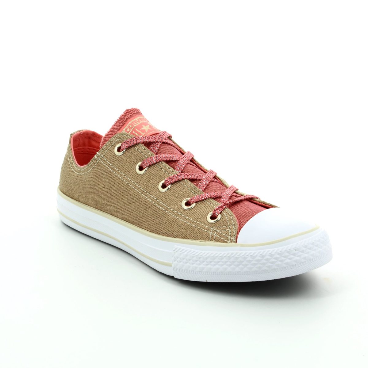 Converse Chuck Taylor All Star OX Youth 658111C Gold Trainers