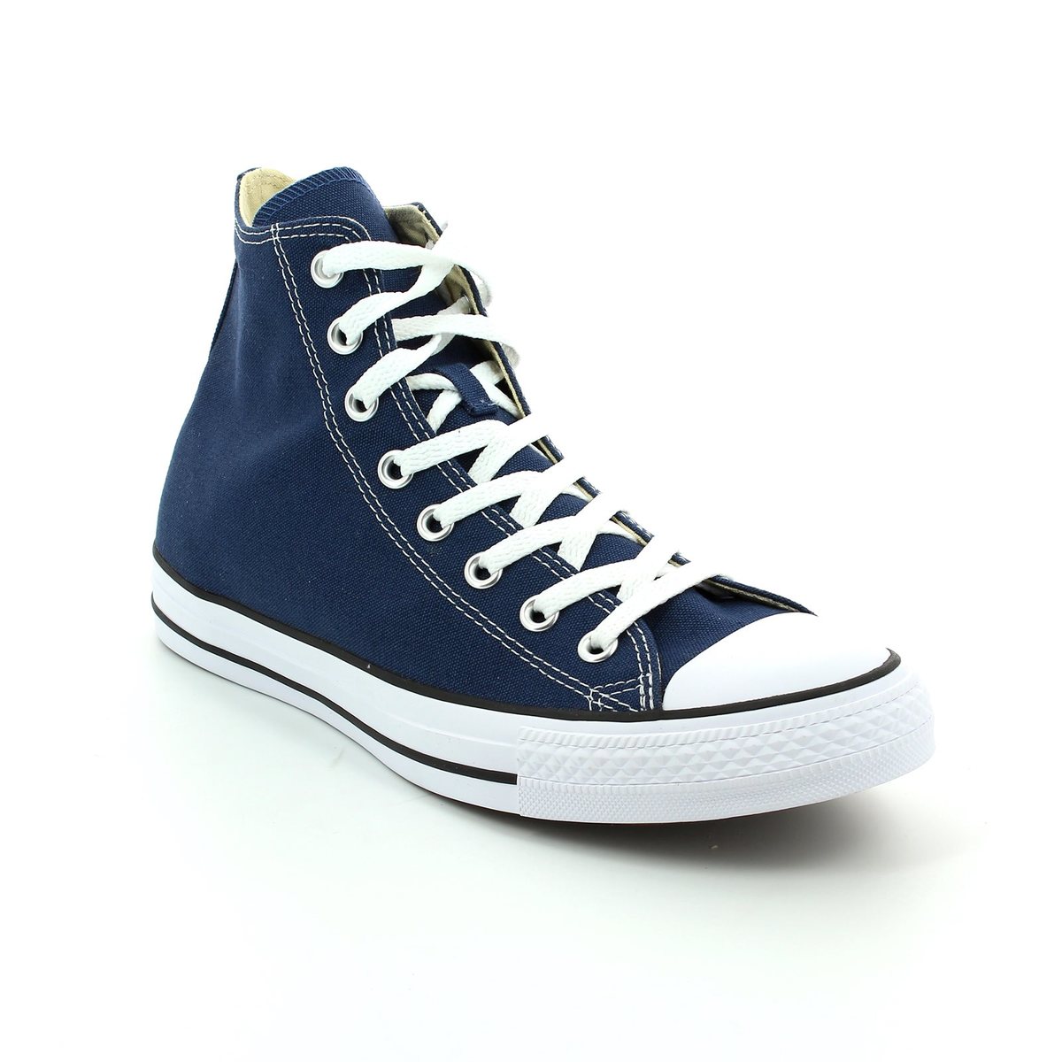 Star HI tops Navy canvas trainers
