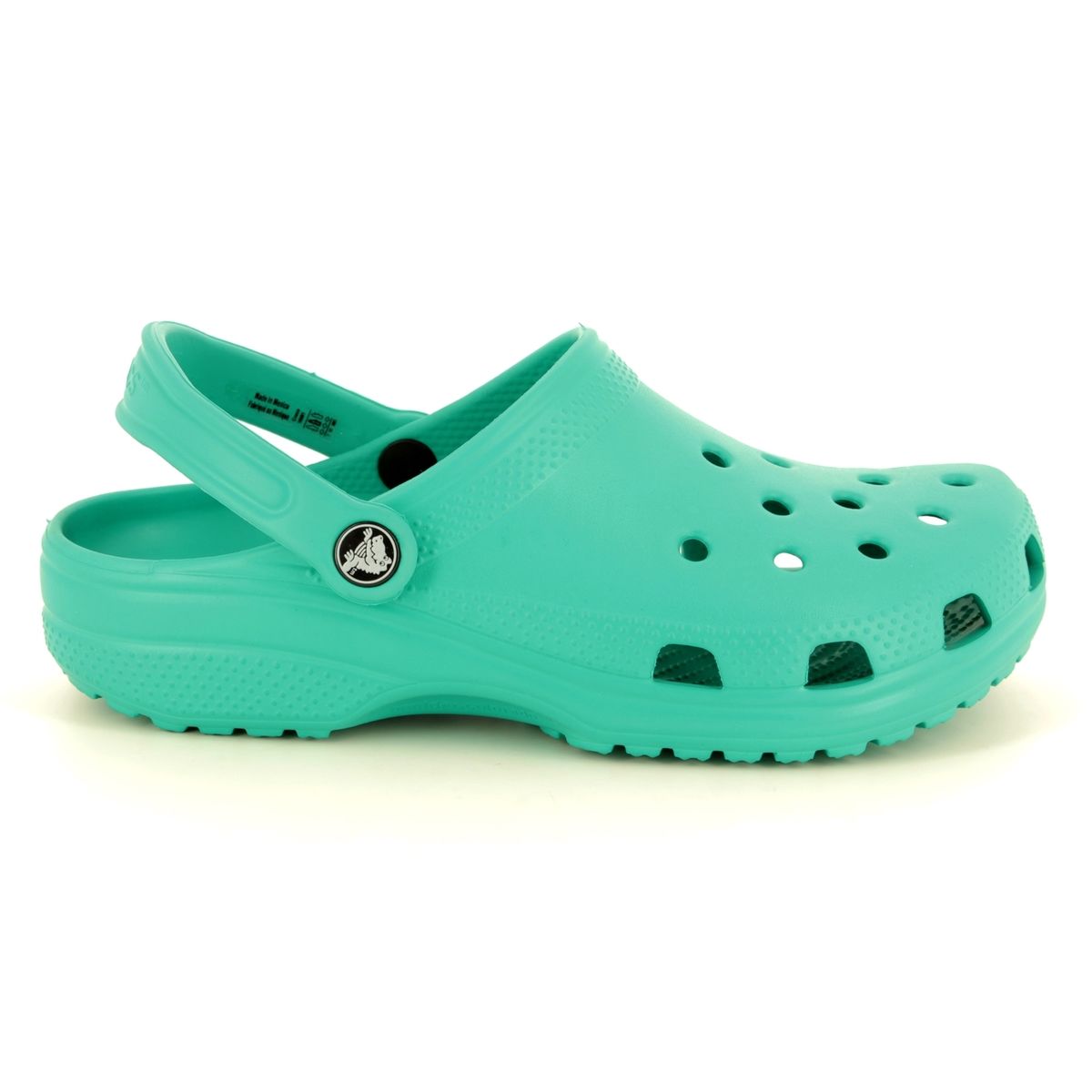 teal crocs