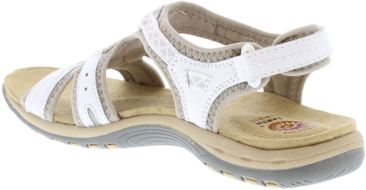 Earth Spirit Fairmount 30240-66 WHITE LEATHER Walking Sandals