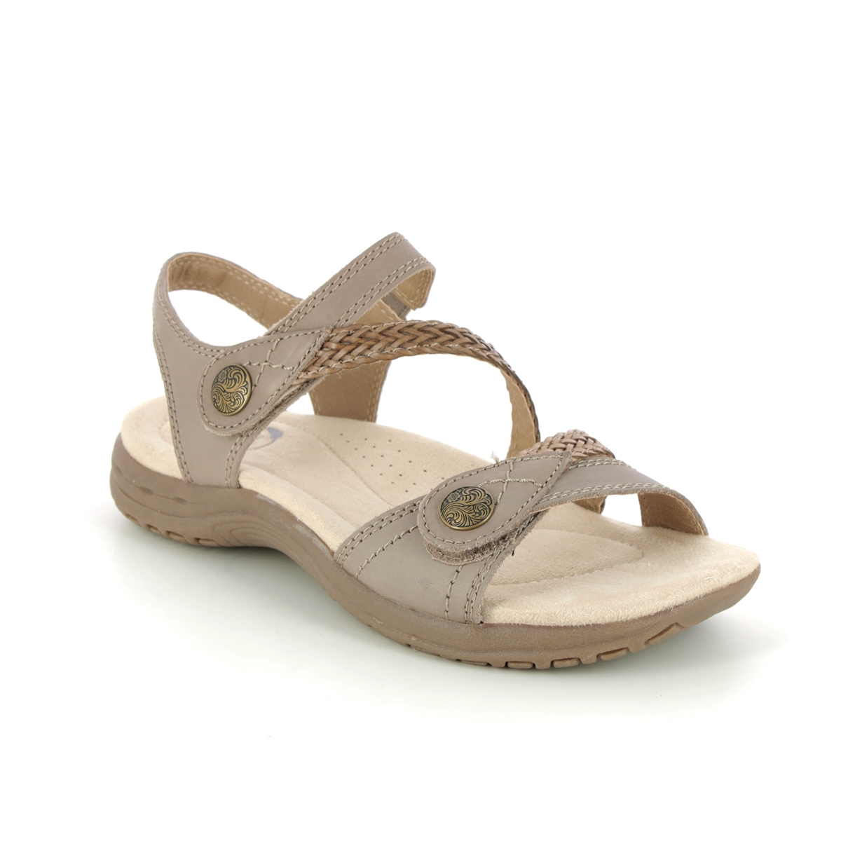 Earth Spirit Malibu 40562 53 Taupe Leather Comfortable Sandals 9573