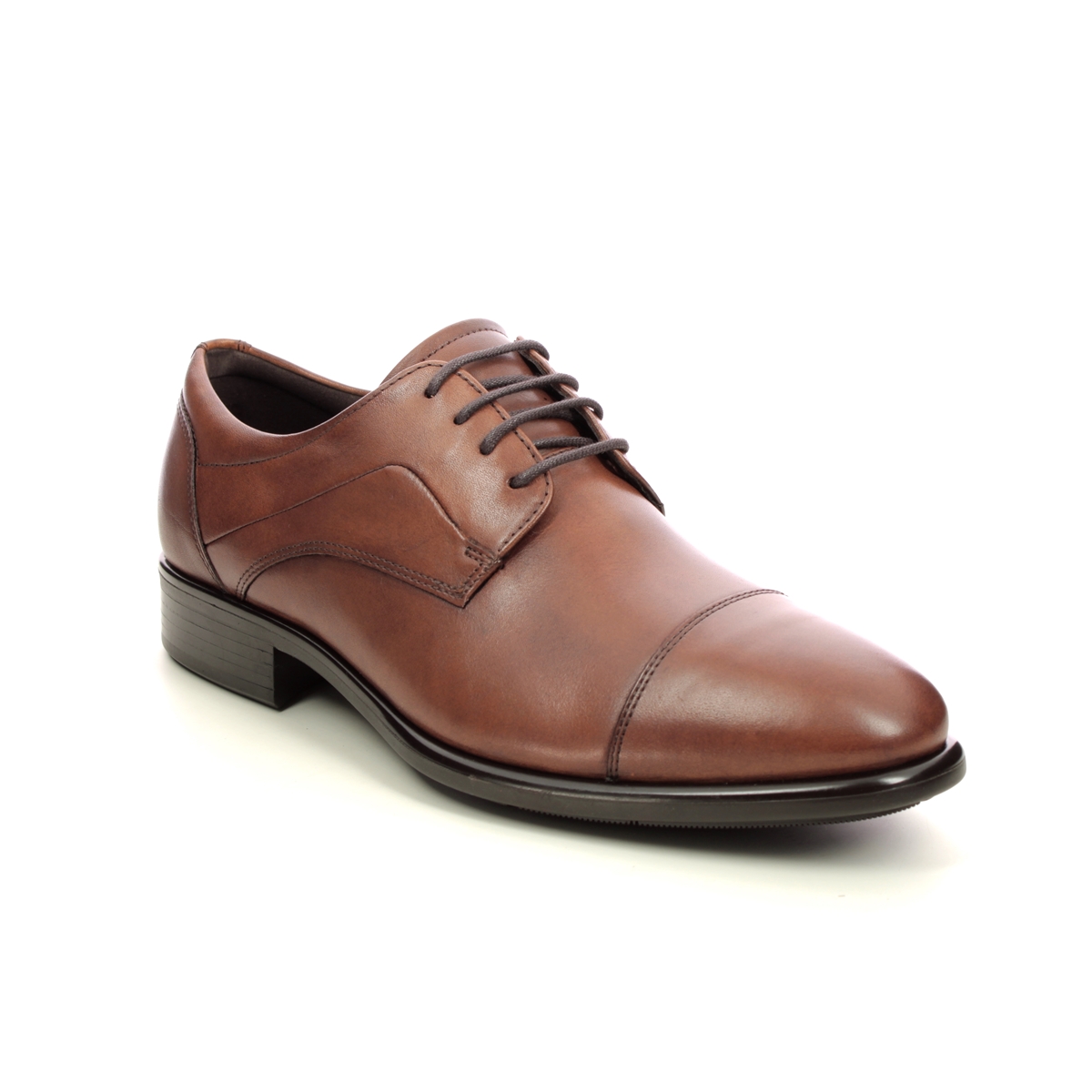 Lagring barm Tolk ECCO Citytray Mens Tan Leather formal shoes