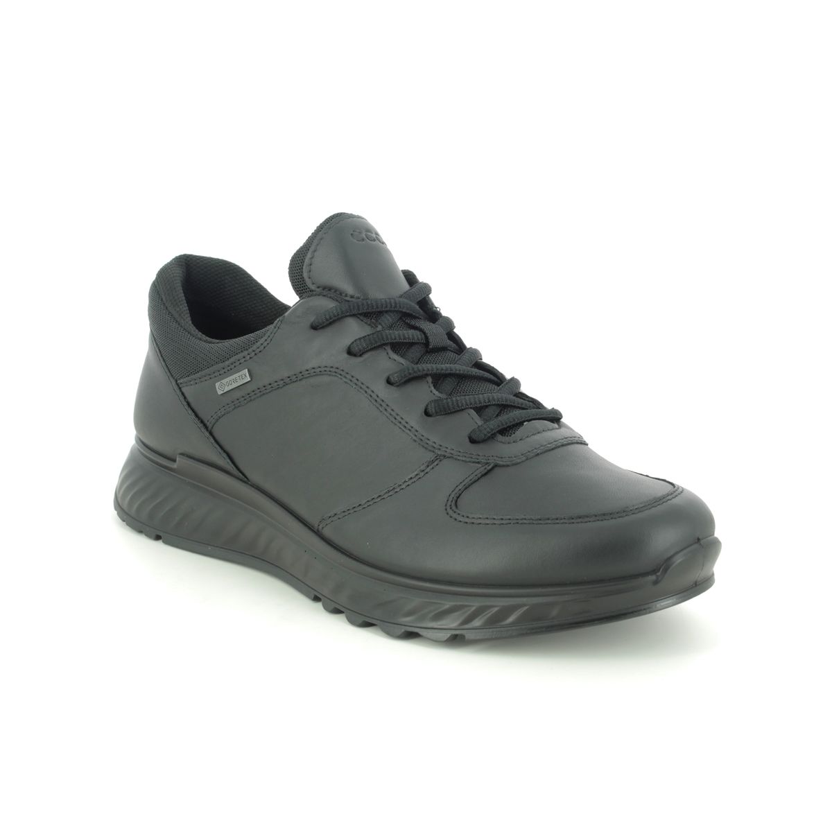 all black leather trainers