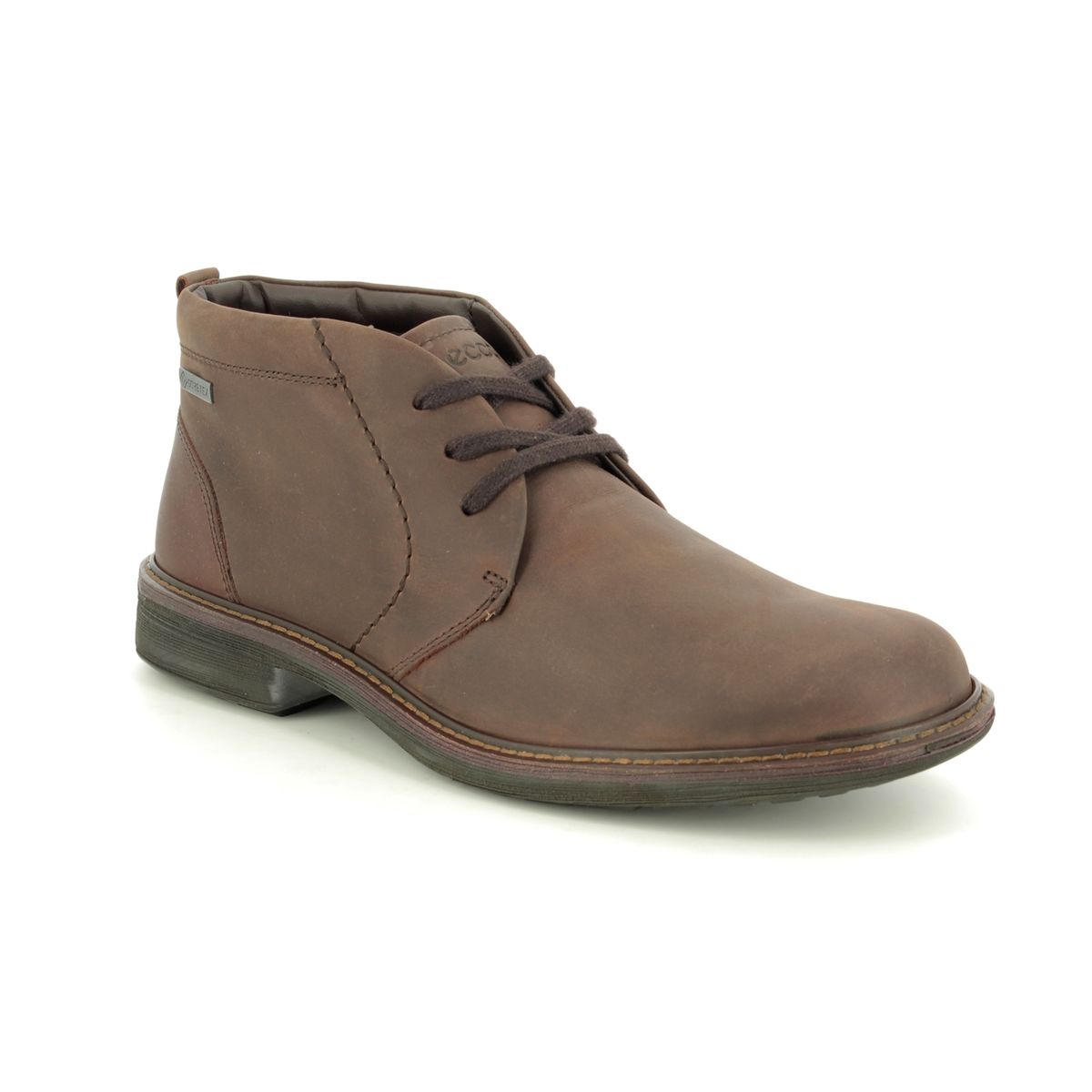 ecco brown leather boots