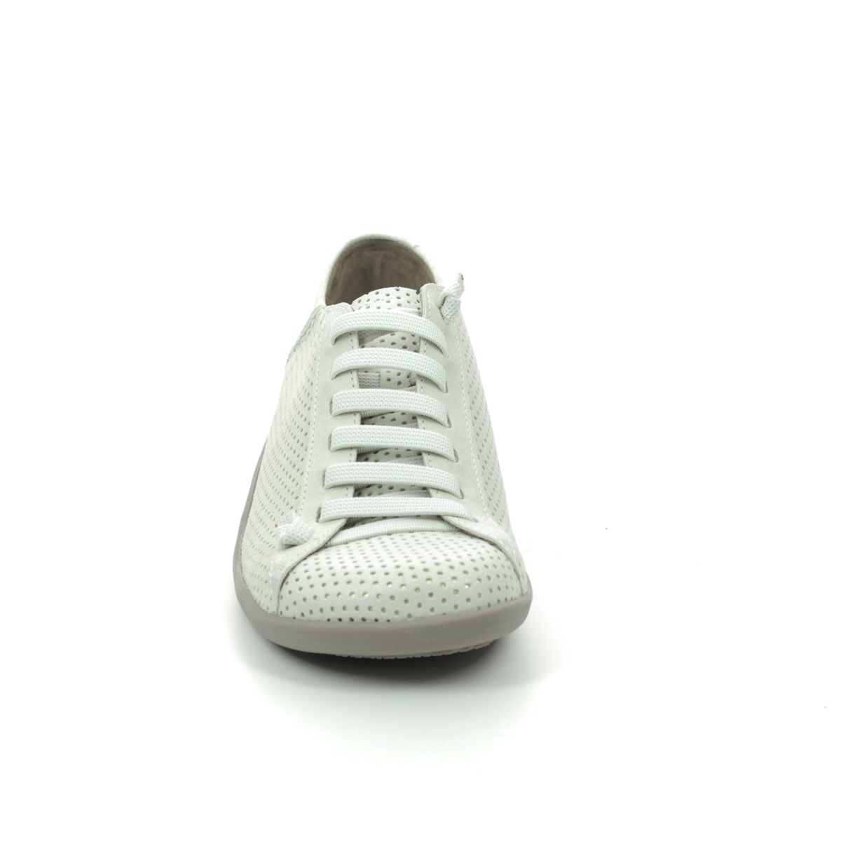 Flex and Go Cindors SH0650-02 White Leather lacing shoes