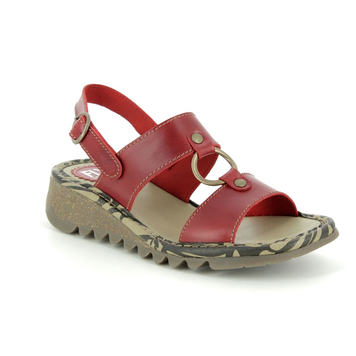 Fly London Taco P500950-002 Red leather 