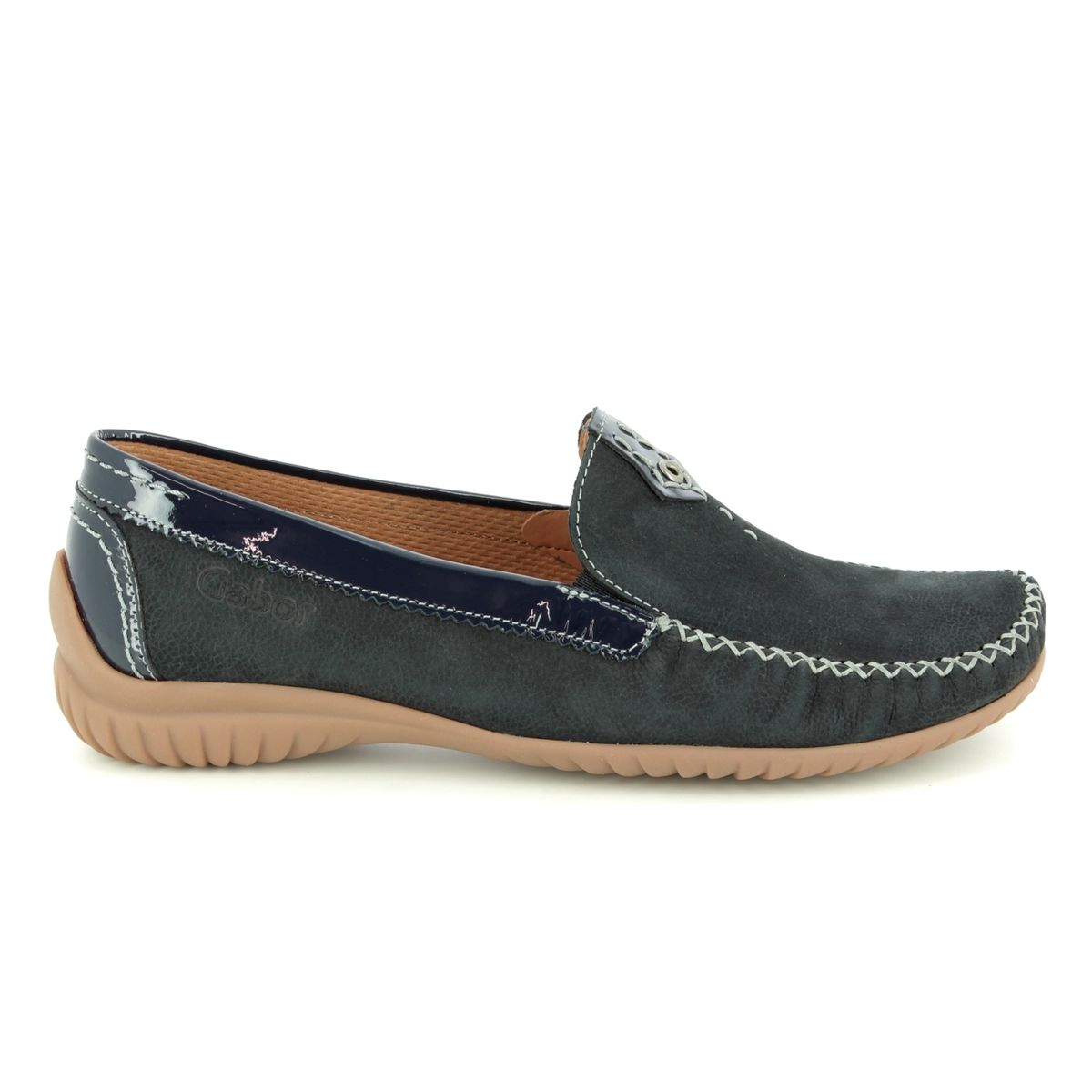 Gabor California 26.090.26 Navy patent loafers