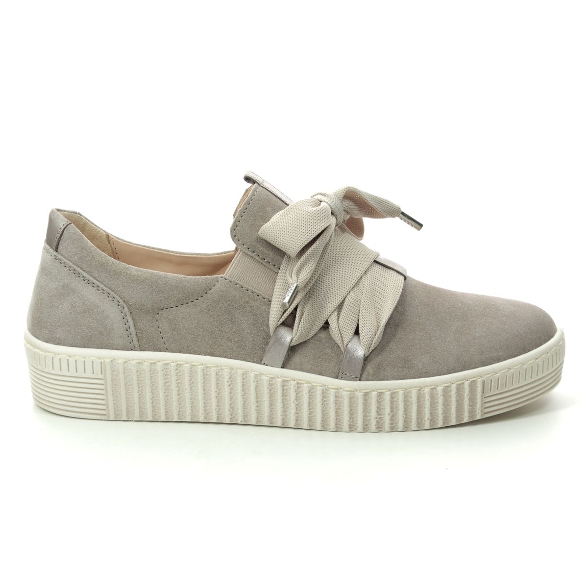 Gabor Waltz Taupe suede Womens trainers 23.333.12