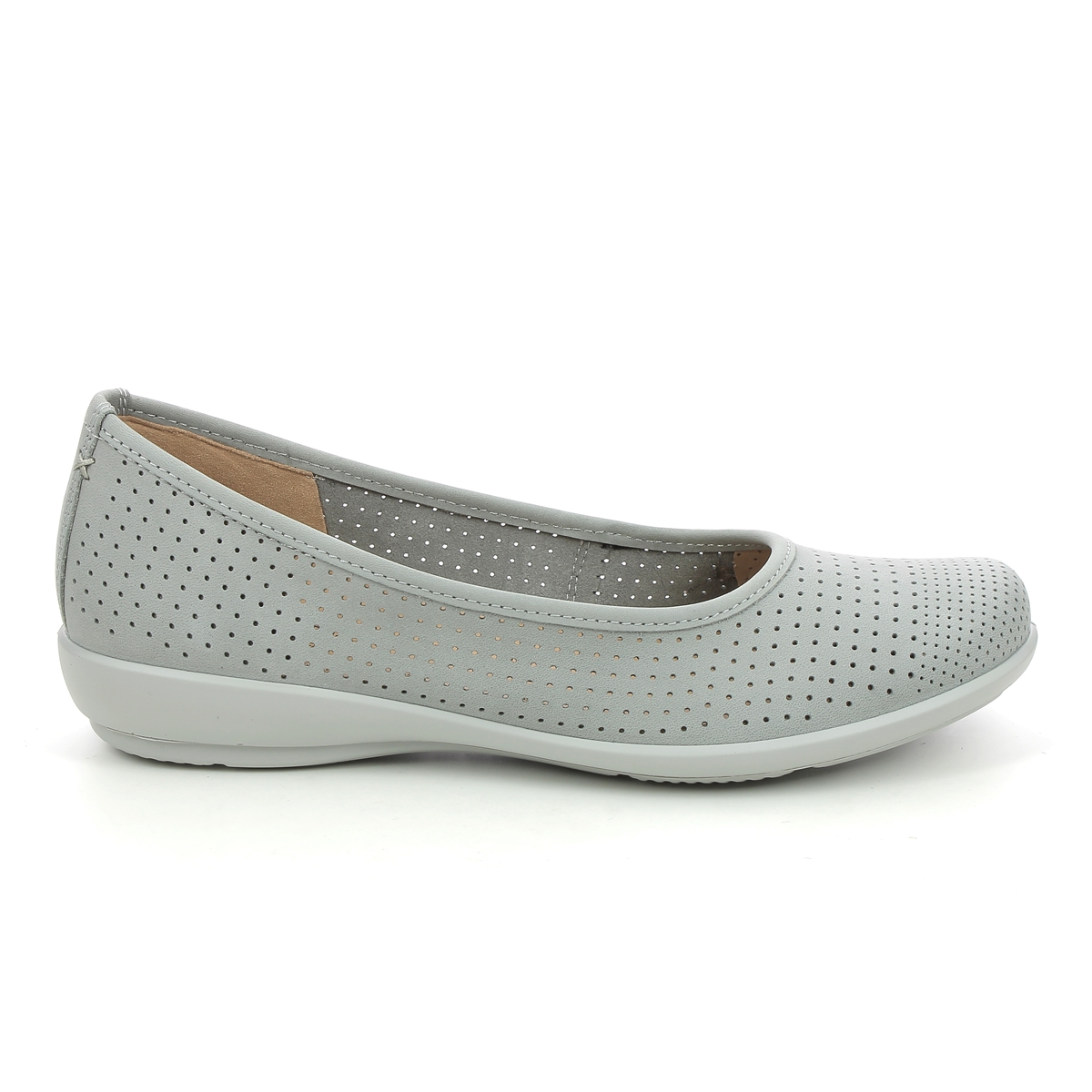 Hotter Livvy 2 Standard 1385-03 Light Grey Nubuck pumps