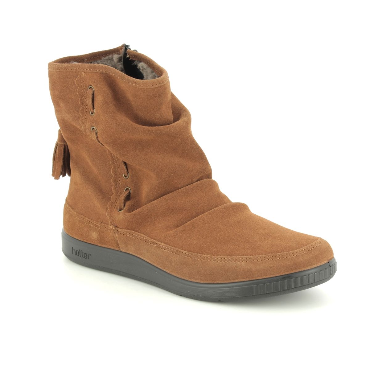 Hotter Pixie New E 8506-11 Tan Suede 