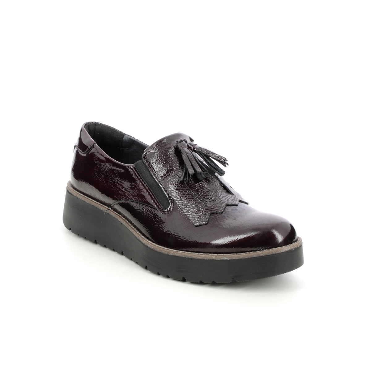 IMAC Brooktass Wide Wine patent Womens loafers 5250-4093019