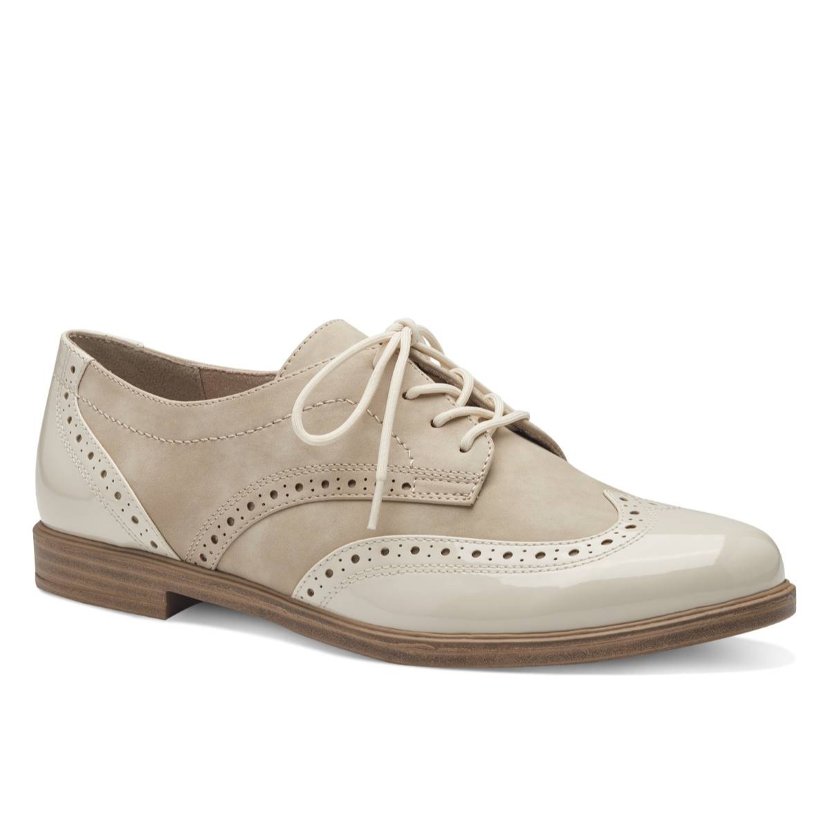 Nude sales patent brogues